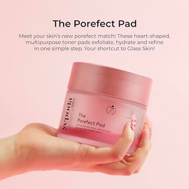 Yepoda The Porefect Pad (60ct / 4.05 fl oz) - Exfoliating Rose Water AHA BHA PHA Toner Pads | Vegan Korean Pore Refining Treatment for All Skin Types
