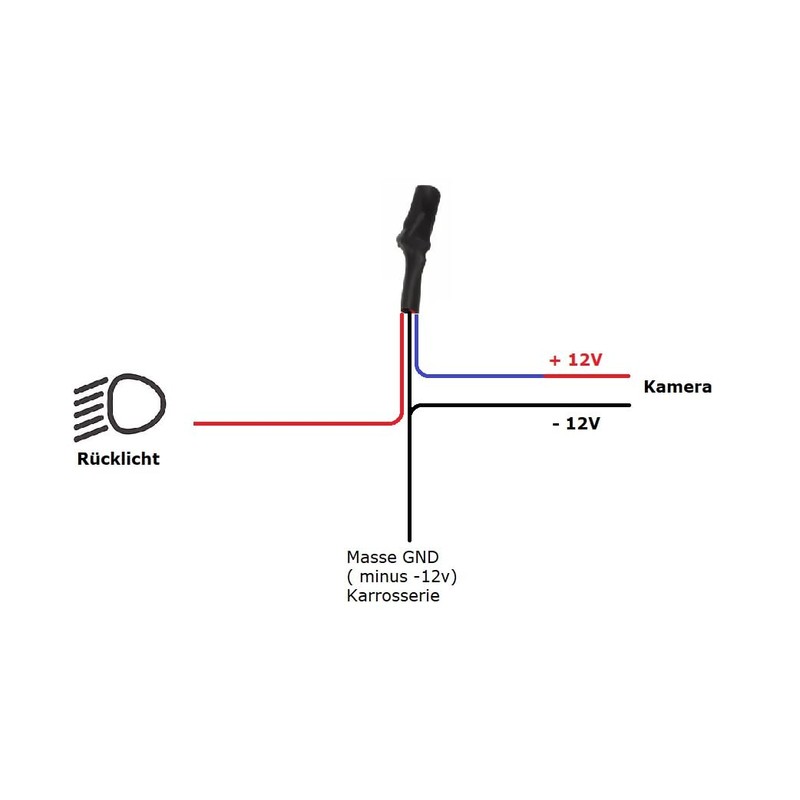 Signal Filter + 12 Volt for Reversing Camera to Clocked