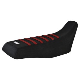 Honda TRX 300 Fourtrax Seat Cover 1988 - 2000   ALL BLACK - MAROON ribs  #273