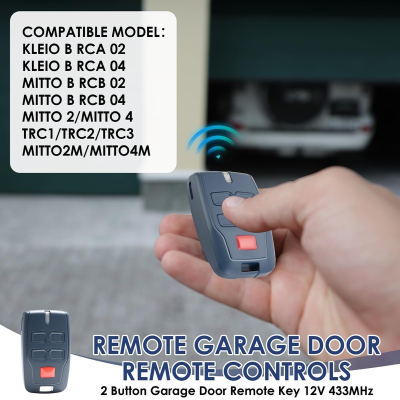 Garage Door Remote Control for BFT Mitto 4 B RCB04