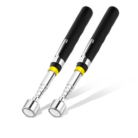 Rechabite 2 Pieces 10LBs Telescoping Magnetic Pickup Tool, Magnet Stick Rod Extendable 7" to 30.5" for Men, Birthday, Father's Day, Christmas Gift