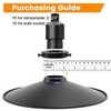 MARRTEUM UNO-Type Lamp Shade Holder 2-1/4 Inch Fitter Adapter Retro