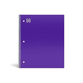 Staples 919361 Accel 1-Subject Notebook 8.5-Inch x 11-Inch College Ruled 100 Sh. Purple