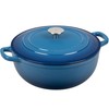 EDGING CASTING Enameled Cast Iron Dutch Oven Pot with Lid,