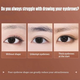 2-in-1 Eyebrow Powder Kit, Eyebrow Pomade – Includes Palette, Pencil, Pomade & Tint in Medium & Dark Brown Shades, Ideal for Brow Dye, Touch-Ups, Contouring, Hairline & Face Definition