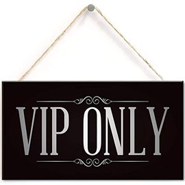 VIP ONLY Man Cave Home Bar Pub Sign BBQ Beer Garden Party Dad Mum Gift for Her 12'' X 6'' Navy-87)