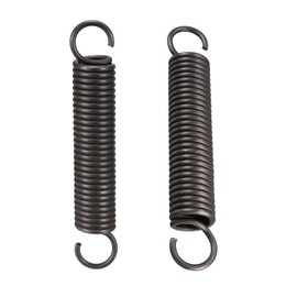 DTGN 2.5x18x110mm(WxODxL) Extension Spring - 2Pack - Good for Home Repair Machinery - Manganese Steel Extended Compressed Spring - Black