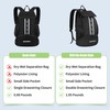 EULANT Football Backpack with Shoe Compartment, Multifunctional Backpack with Bottom