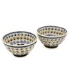 Bunzlauer Multi-Purpose Bowls 13.5 cm Ribbed Set of 2 (Leonie