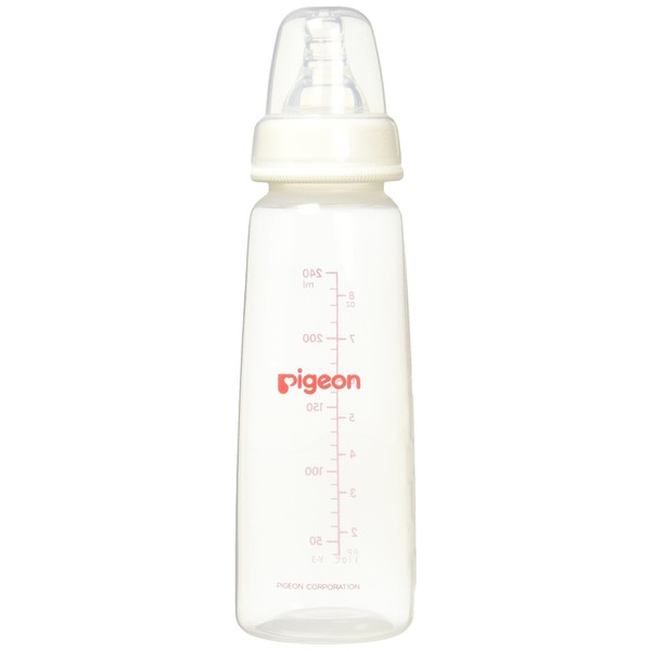 Pigeon Biberón Peristáltico Standard, color Blanco, 240 ml