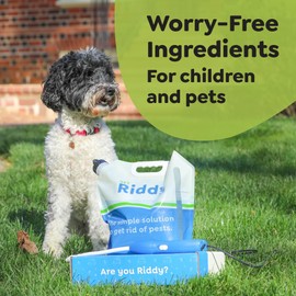 Riddy Green, Customized Home Control Kit, Includes Concentrate, Aerosol, Rechargeable Sprayer, Traps, Gloves, & Guide, Made with Natural Ingredients