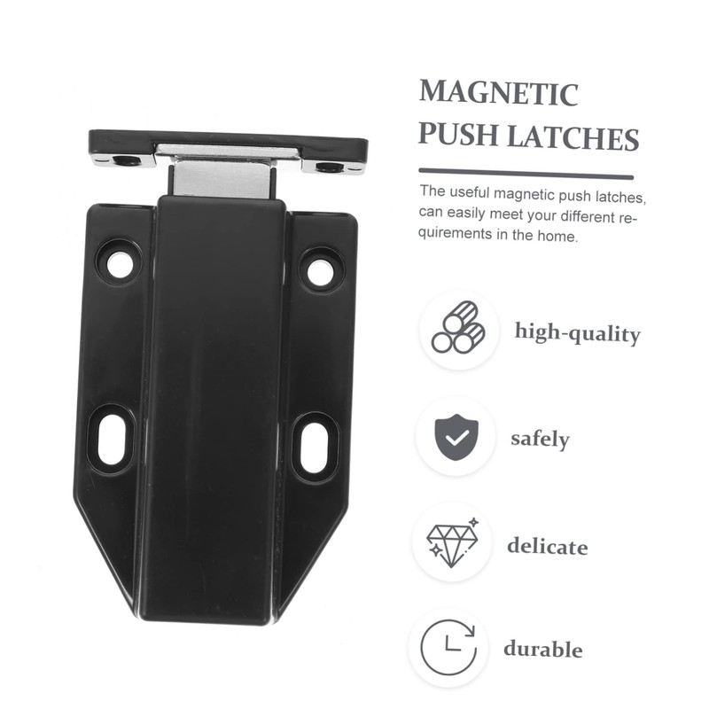 SHINEOFI 4pcs Magnetic Push Latch Touch Open Cabinet Accessory for