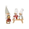 NORDIKA nisse Nordica Nisse Christmas Wooden Doll (Santa Holding Owls