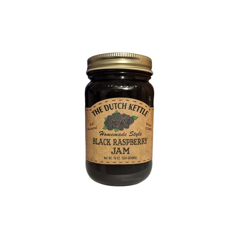 The Dutch Kettle Amish Homemade Black Raspberry Jam - One