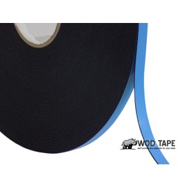 WOD WGT06P Double Sided Foam Mounting Tape, 1/16 inch Thick x 3/4 inch x 150 Ft. Weather Resistant for Gap Filling, Home or Office Decor, Dual-Pane Glass Bonding, Replacing Insulated Windows, Black