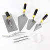 ZJNOTED 8-Piece Masonry Hand Tool Set Includes Finishing Trowel, Gauging