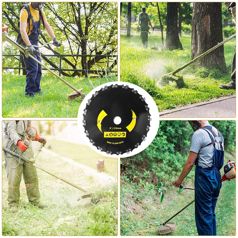 (2pack) Brush Cutter Blade Chainsaw Trimmer - 9 Inch 20