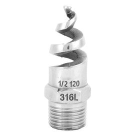 Spiral Nozzle SPJT 316L Stainless Steel Male Thread Anti‑Clogging Watering Accesssories(G1/2 DN15 )