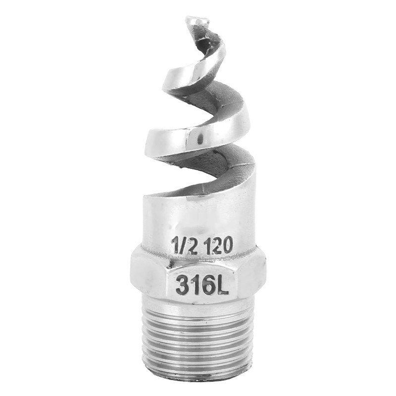 Spiral Nozzle SPJT 316L Stainless Steel Male Thread Anti‑Clogging Watering