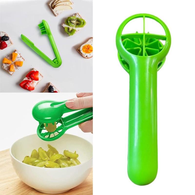 Grape Cutter Grape Tomato Slicer with Ergonomic Long Handle Handheld
