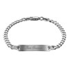 trendor 88612-19 Engraving Bracelet for Youth 925 Silver Curb Chain
