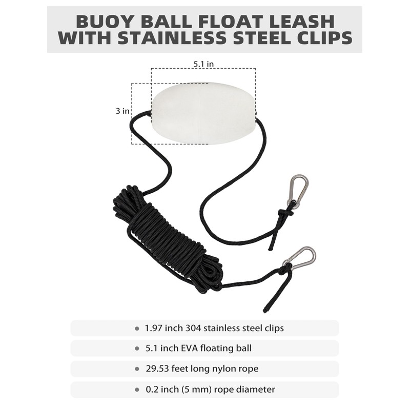 BLUEWING 42" Drift Sock Sea Anchors with Buoy Ball Float