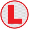 CVANU 2pcs Reflective L-Board Learner Driver Vinyl Exterior Decal Red_(15cm