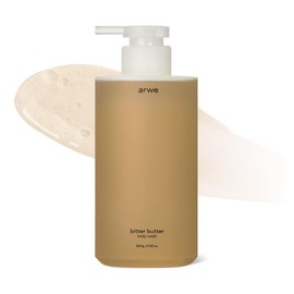 arwe Bitter Butter Body Wash, 16.9 fl oz (500 ml), Naturally Derived, Weakly Acid, Moisturizing, Acne, Body Care Soap, Next Generation Horny Scrub, PHA & LHA, Perfume Scent, Large Capacity