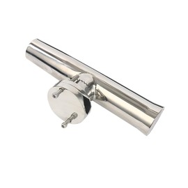 FreeTec Stainless Tournament Style Clamp on Fishing Rod Holder for Rails Rail Mount Rod Holder (2PCS 7/8" to 1")