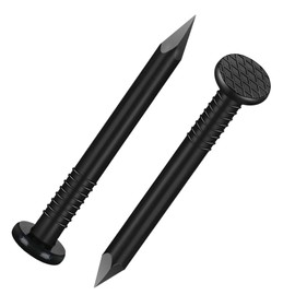 BNUOK 1 inch Hardware Nails, (634pcs) 1 lbs Black Nails, Nails for Hanging Pictures, Small Nails, Wall Nails, Wood Nails