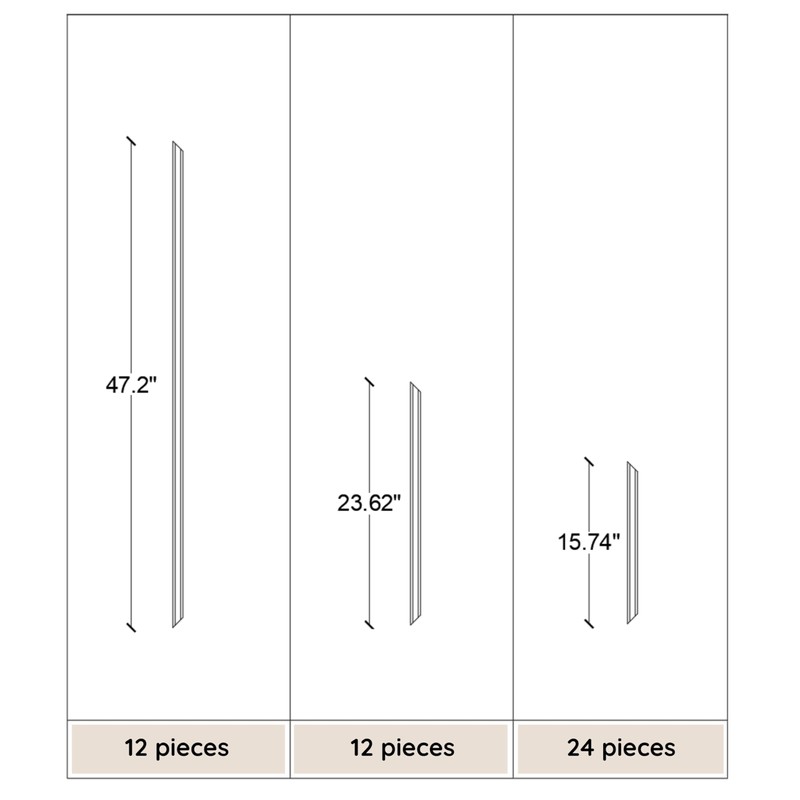 Wall Molding Peel and Stick Panel - 6 Top &