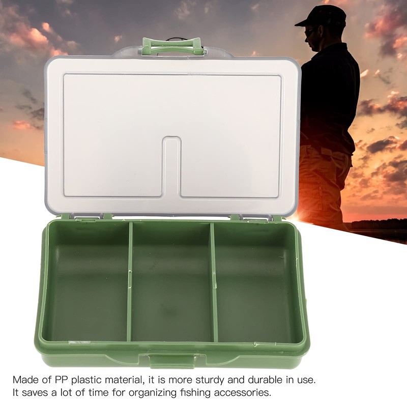 Alomejor Fishing Tackle Box 2Pcs Multiple Compartments Box Organizer for