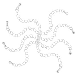 Operitacx 40 Pcs Bracelet Extender Trendy Necklaces Extenders Sterling Silver Chains Beaded Necklaces Stylish Extension Chains Charms for Bracelets Accessories 14k Gold Closing Buttons