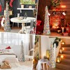 Warmiehomy 5ft/150cm Collapsible Christmas Tree Glittering Pencil Christmas Trees with