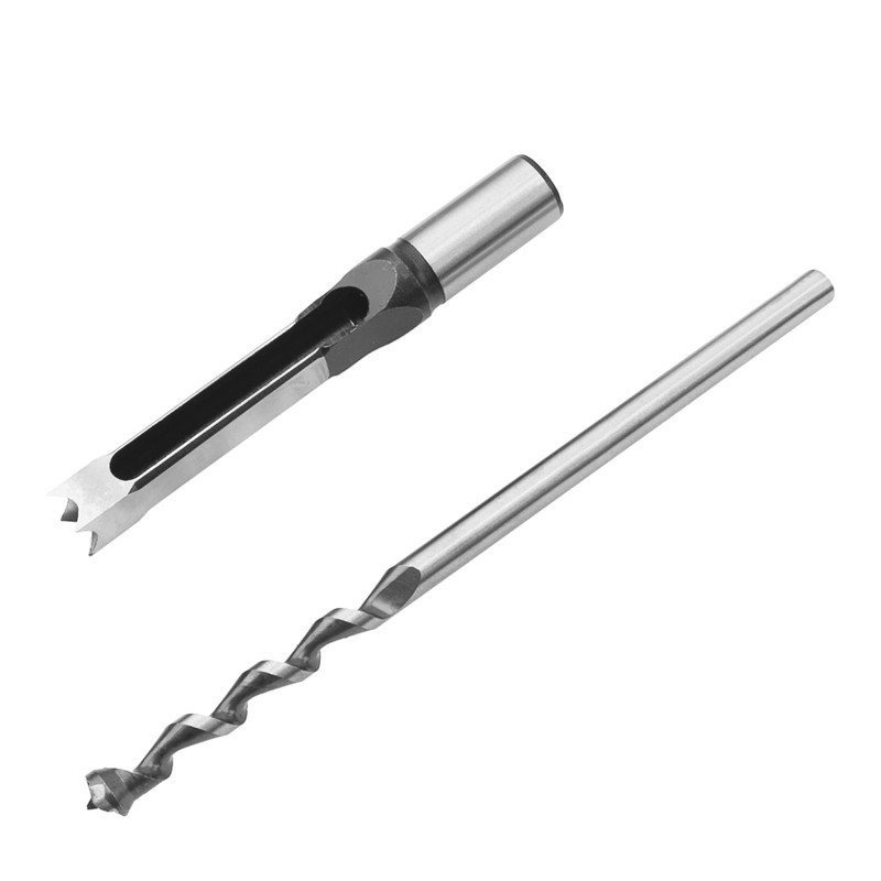 Rrina 1/2 inch Square Hole Drill Bit Hollow Chisel Mortise