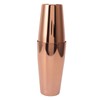 Boston Cocktail Shaker Stainless Steel Rose Gold Glossy Surfaces Leakproof