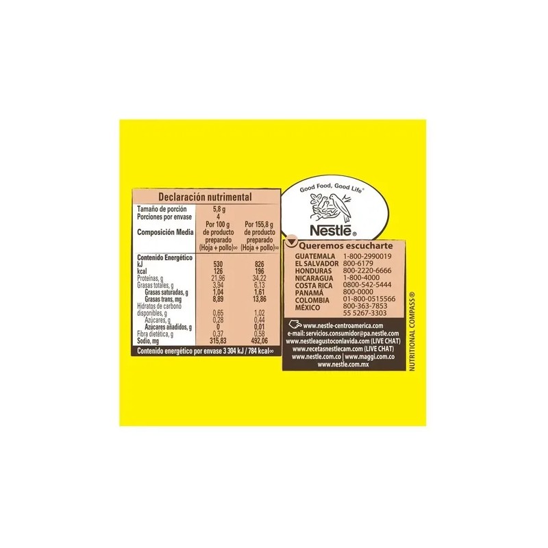 Hoja Sazonadora Maggi Jugoso Al Sartén Pimentón 23.4 G