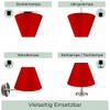 Wogati® Lampshade, Various Sizes and Colours, Colour: Red / Size: