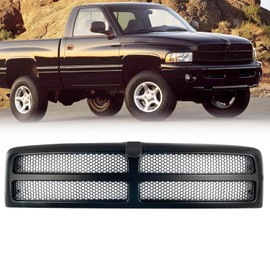 Collect Light Black Honeycomb Mesh Insert Bumper Grille For 1994-2001 Dodge Ram 1500 1994-2002 Ram 2500 3500 Pickup Truck