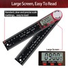 Digital Angle Finder, Angle Protractor Ruler with 200mm/ 7 inch,