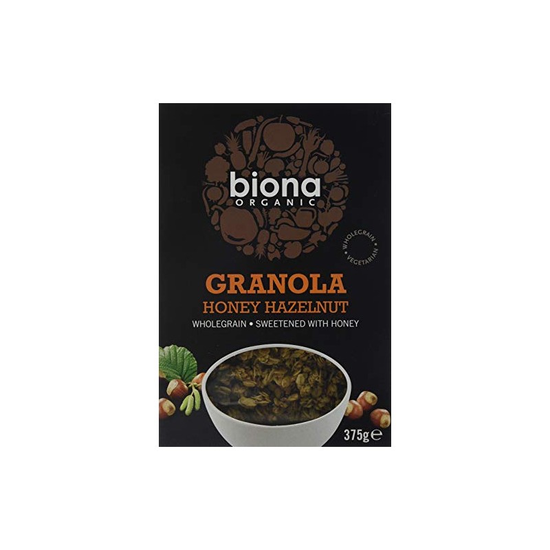 Biona Organic Honey Hazelnut Granola, 375g