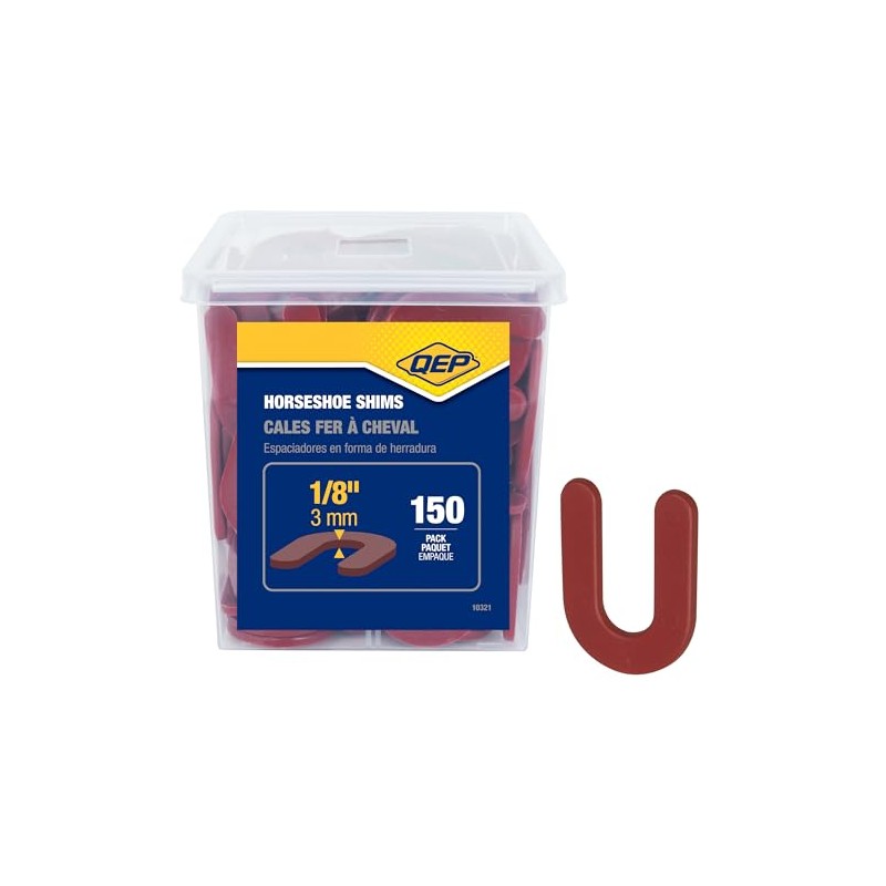 QEP 1/8" Horseshoe Shim Tile Spacers f for Marble, Granite