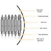 KAPSING 6 Piece Screw Extractor Set, Extractor Set for Damaged