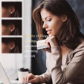 Diamday 16 Pairs Small Stud Earrings Set for Women Girls Surgical Steel 20G Small Cartilage Stud Earrings CZ Heart Flower Star Multicoloured Ball Screwback Stud Earrings Set with Flat Back, Stainless