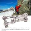 304 Stainless Steel Double Jaw Shackle Rustproof Universal Jaw Anchor