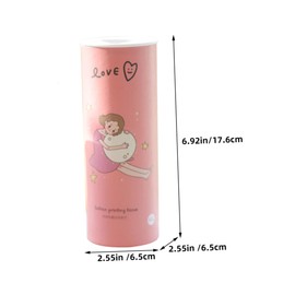 CHILDWEET 3Pcs Printed Hand Tissue Cylinder Roll Portable Facial Tissues for Car Cup Holder Home Office Use Convenient Extraction for Travel Everyday Needs