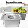 Set of 3 Gastronorm Containers, Stainless Steel Breading Bowls, Breading