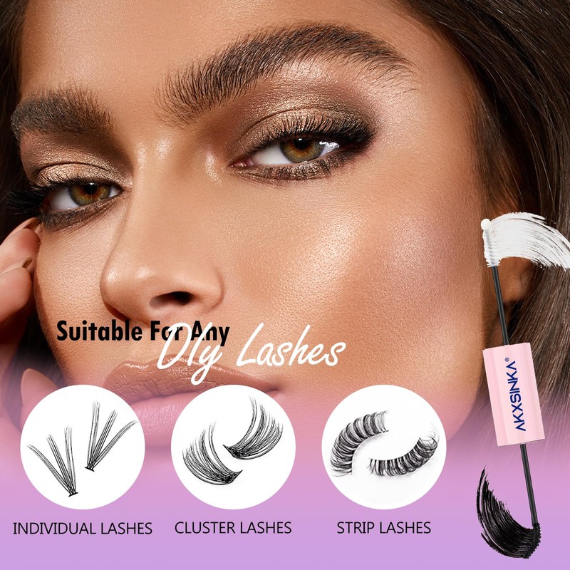 AKXSINKA Lash Bond and Seal Lash Glue, Lash Cluster Glue