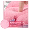 3 Pieces Inflatable Bath Pillow with Suction Cups, Terry Cloth