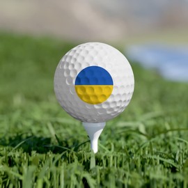 Brian Bula Ukraine Flag Golf Balls Novelty Ukraine Golf Balls Standard Size 6 Golf Balls